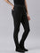 Women Printed Black Warm Jeggings