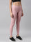 Baby Pink Drop Needle Fabric Rib Leggings