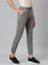 Women Solid Cotton Medium Grey Cuffed Joggers