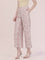 White Woven Viscose Printed Palazzo
