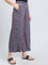 Navy Woven Viscose Printed Palazzo