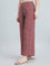 Red Woven Viscose Printed Palazzo