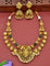 2 Layered Designer Antique Kempu Necklace Set