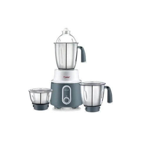 Prestige Delight 750 W Mixer Grinder, 3 Stainless Steel Jars (1500 ml, 1000 ml, 300 ml) (Charcoal Grey)