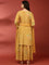 Mustard Crepe Printed Three Piece Set