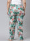 Women Green Printed Woven Viscose Lounge Pants