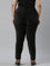 Women Solid Black Mid Rise Corduroy Jeggings