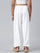 Girls Solid White Harem Pants