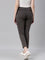 Women Solid Silver Grey Mid Rise Cropped Jeggings