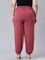 Women Solid Rusty Pink Harem Pants