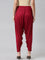 Women Solid Bright Red Patiala Pants