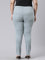 Women Solid Dusty Blue Super Stretch Jeggings