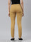 Women Solid Cotton Mustard Cuffed Joggers