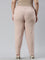 Women Solid Baby Pink Cotton Pencil Pant