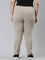 Women Solid Cotton Light Chocolate Cuffed Joggers