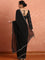 Black Organza saree cut Dana hand embroidery with heavy ready made blouse