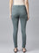 Women Solid Ocean Green Super Stretch Jeggings