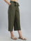 Olive Linen Blend Culottes