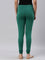 Bottle Green Cotton Stretch Churidar