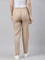 Women Stripe Beige Printed Pencil Pant