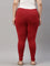 Cherry Cotton Stretch Ankle Length Leggings