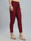 Plum Poly Modal Metallic Pants