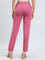 Light Wine Cotton Stretch Kurti Pants