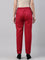 Women Solid Cherry Comfort Fit Cotton Pants