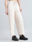 Cream Fleece Wide Pant