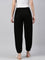 Women Solid Black Harem Pants