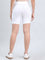 White Knit Seamless Cycling Shorts