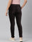 Women Solid Black Mid Rise Corduroy Jeggings