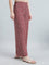 Red Woven Viscose Printed Palazzo
