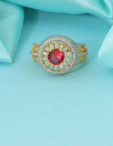 Designer Zirconia GJ polish Finger Ring