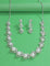 Designer Zirconia Pearl Necklace Set