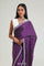 Imperial Purple Silk Crafted Saree