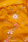 Amber Yellow Crafted Jaali Organza Saree