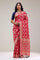 Cardinals Red Silk Handcrafted Saree