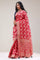 Cardinals Red Silk Handcrafted Saree