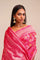Jangla Banarasi Silk Saree In Punch Pink