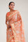 Desert Orange Crafted Tissue Saree