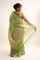 Jangla Organza Banarasi Saree In May Green