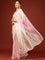 Baby Pink Crepe Stone Work Saree