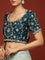 Blue Tissue Saree With Stone Work Readymade Blouse