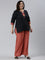Rust Woven Viscose Basic Palazzo