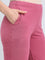 Light Wine Cotton Stretch Kurti Pants