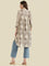 Cotton Patchwork Block-Print Loose Fit Kurta