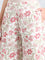 White Woven Viscose Printed Palazzo