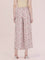 White Woven Viscose Printed Palazzo