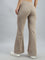 Light Brown Suede Bell Bottom